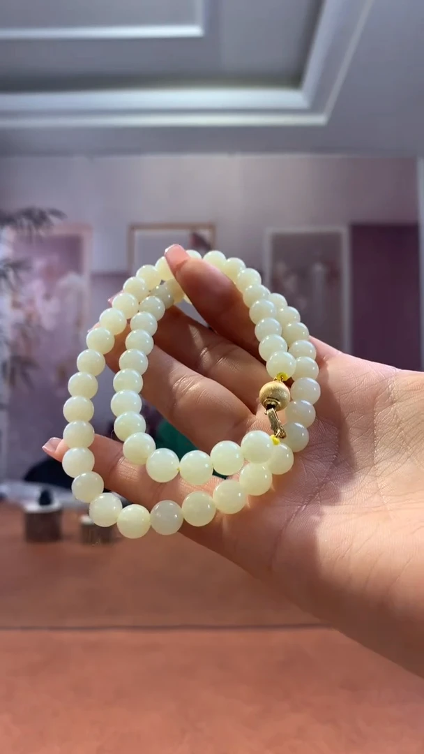 【闪购商品】和田玉项链未镶嵌黄口8mm项链