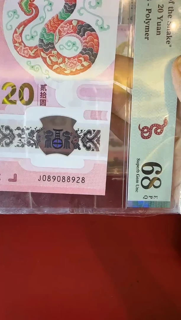 塑料2025 蛇钞 单张  089088928