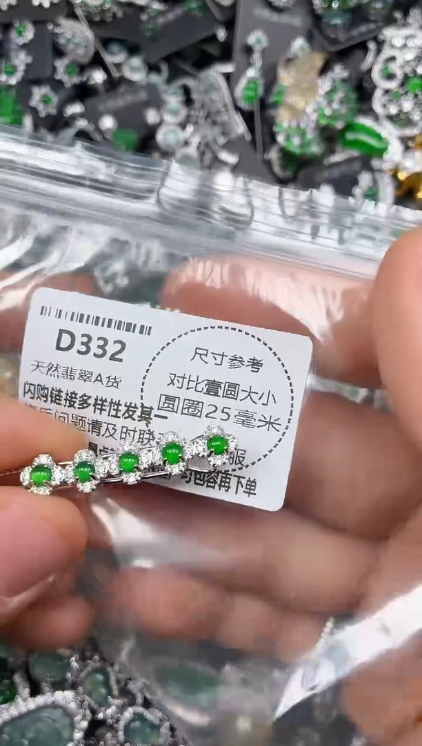 颈饰未镶嵌翡翠D332发夹