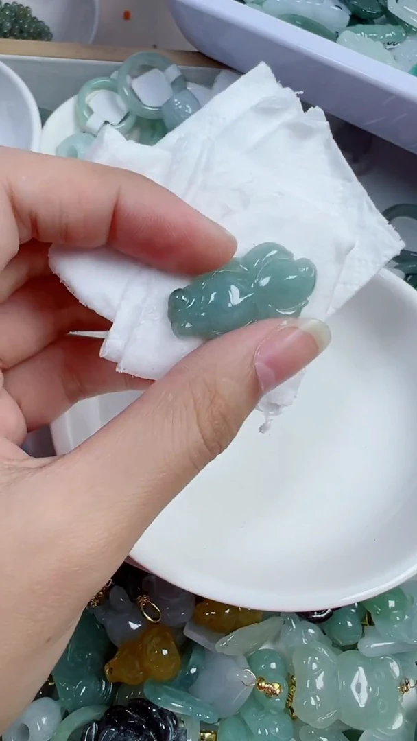 散珠翡翠541号链接，A货翡翠