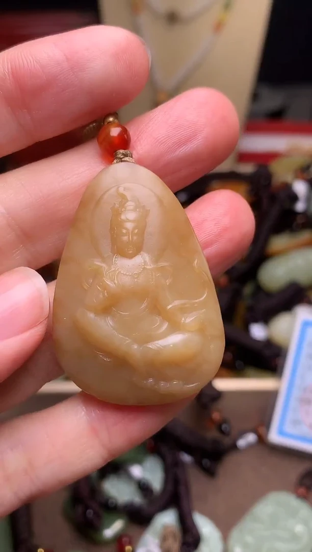 颈饰未镶嵌和田玉新疆料青海料清水和田玉吊坠