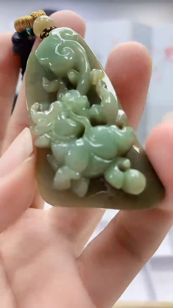 定制翡翠未镶嵌4898bb-毛货挂件91