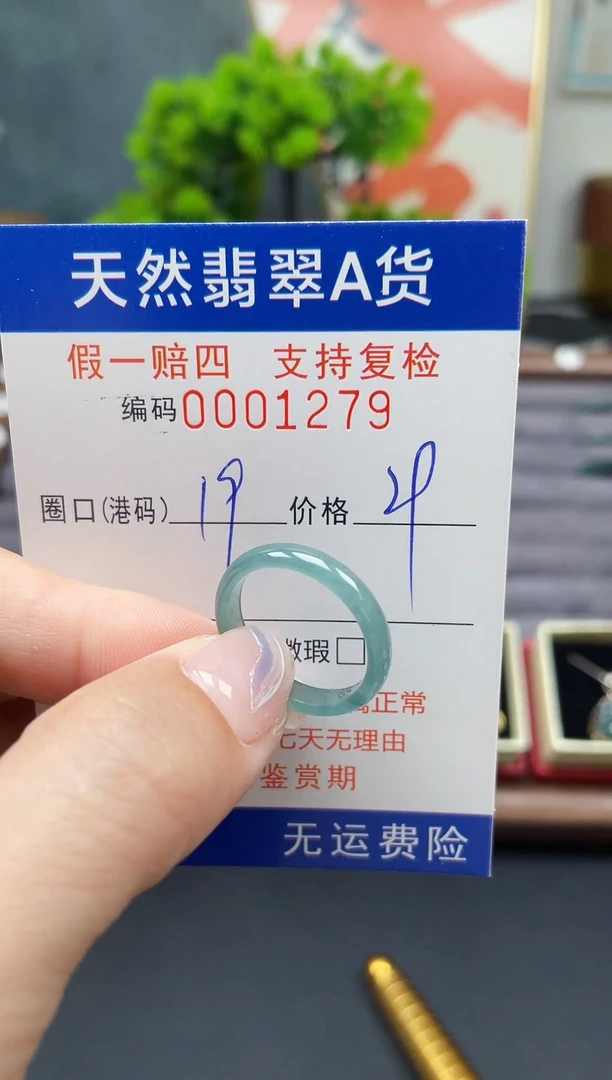 未镶嵌戒指翡翠19*1279