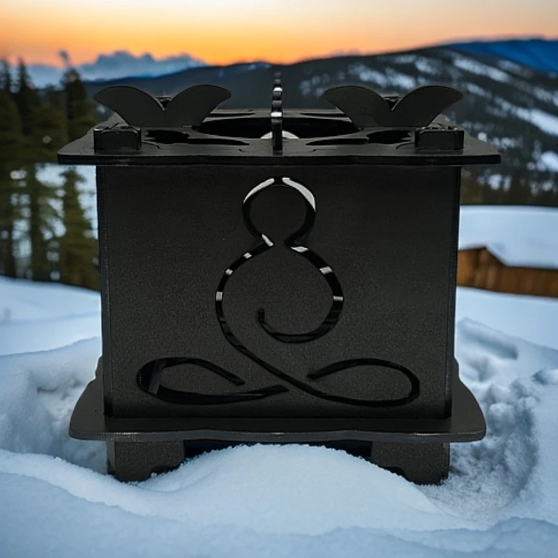 煮茶炉禅意小茶炉可拆卸碳钢材质围炉煮茶方炉煮茶炉户外取暖