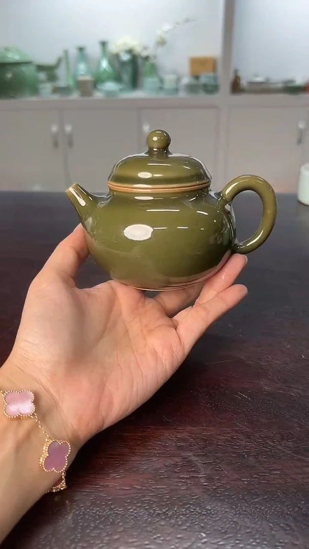龙泉云间青瓷小米茶器