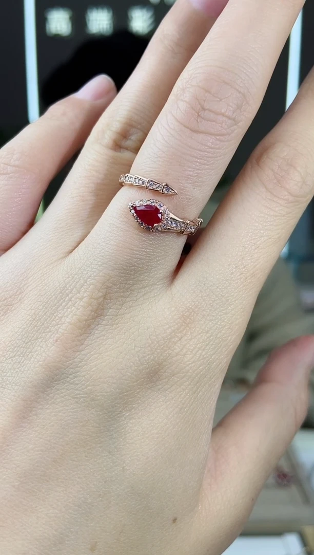 【闪购商品】红宝石手饰银S925镶嵌手饰