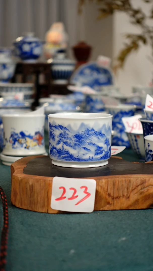 茶杯223全手工手绘茶器
