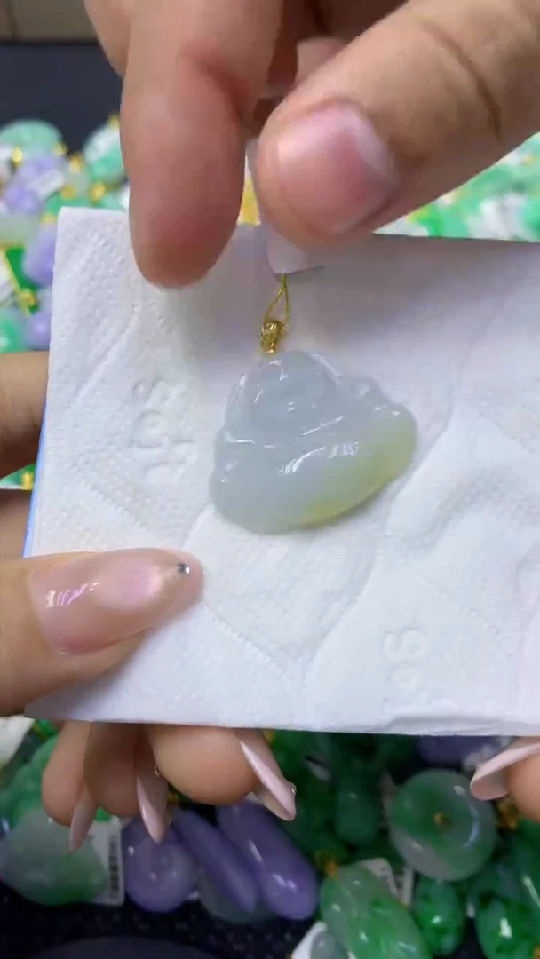 颈饰未镶嵌翡翠天然缅甸翡翠A货