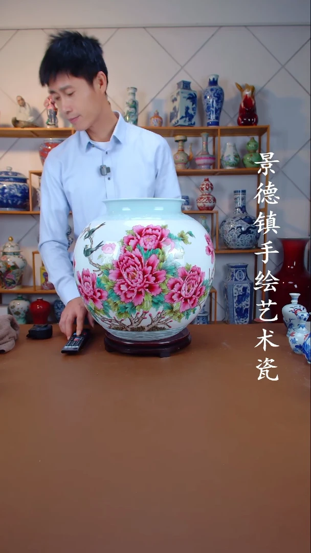 瓶景德镇手工手绘陶瓷摆件68
