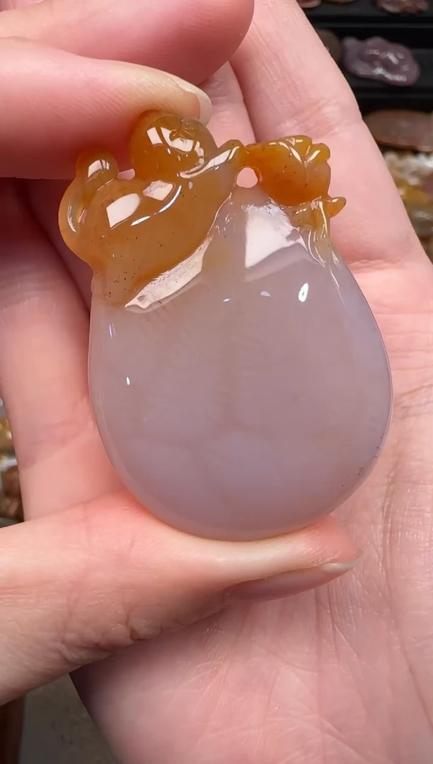 颈饰未镶嵌硅化珊瑚（珊瑚玉）347