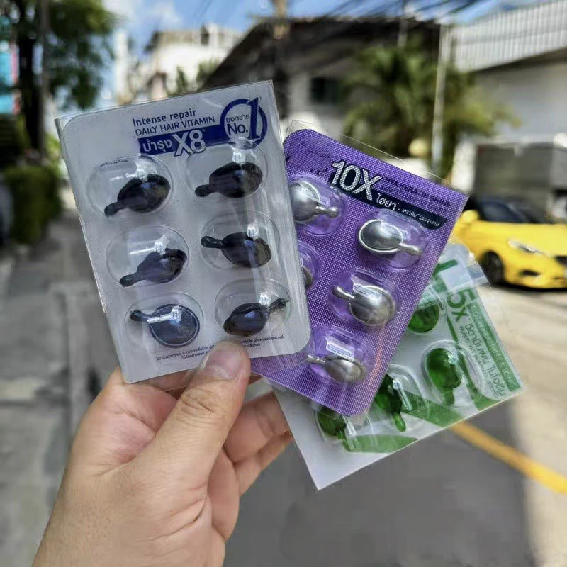 【泰国护发精油胶囊系列】泰国护发精油胶囊免洗滋养柔顺抚平毛躁