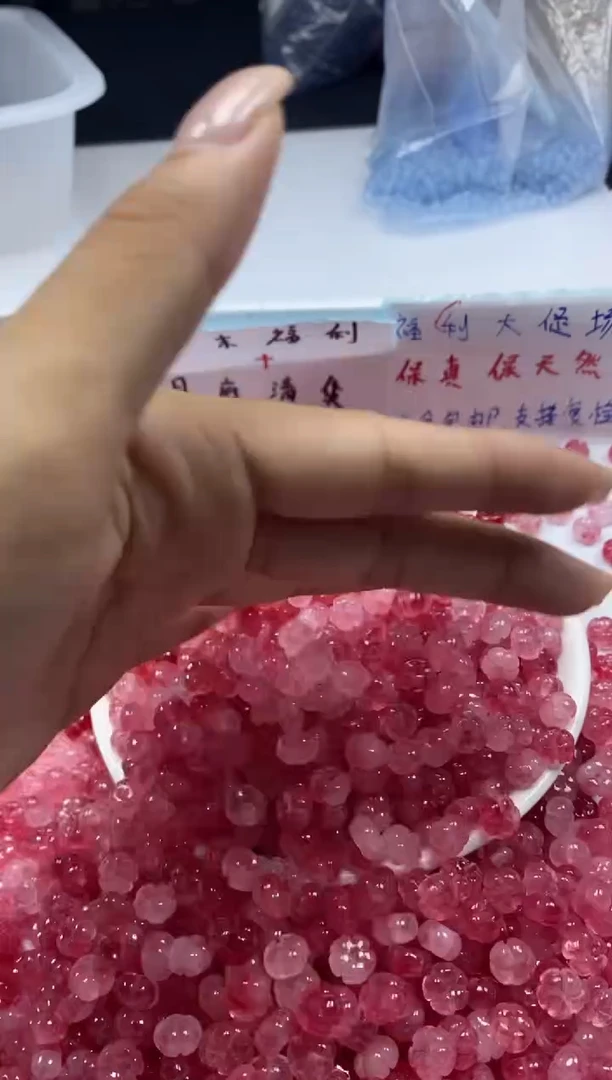 玛瑙/玉髓颈饰未镶嵌W2861桃*花*玉五瓣花8MM*10颗