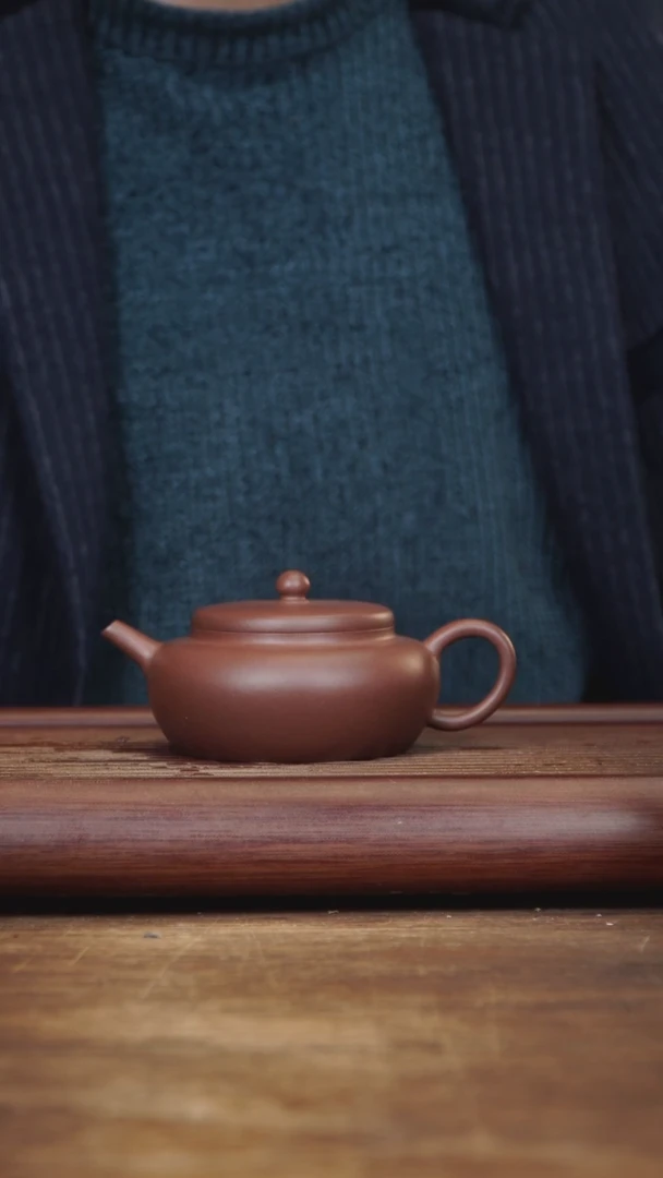 【闪购商品】紫砂茶壶180ml 全手大蕴明灯 底槽清