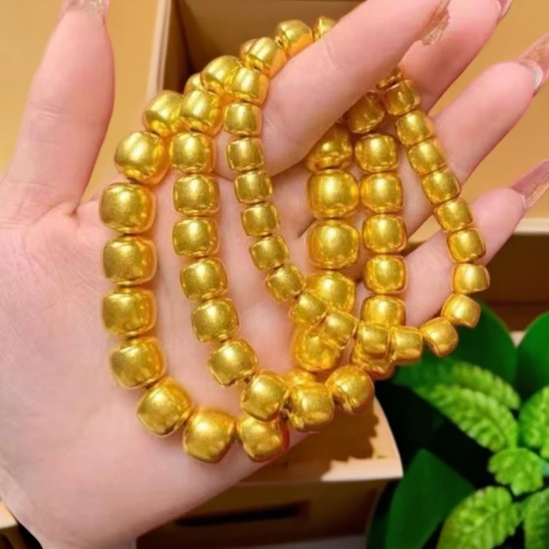 合金手链 古法苹果珠手串