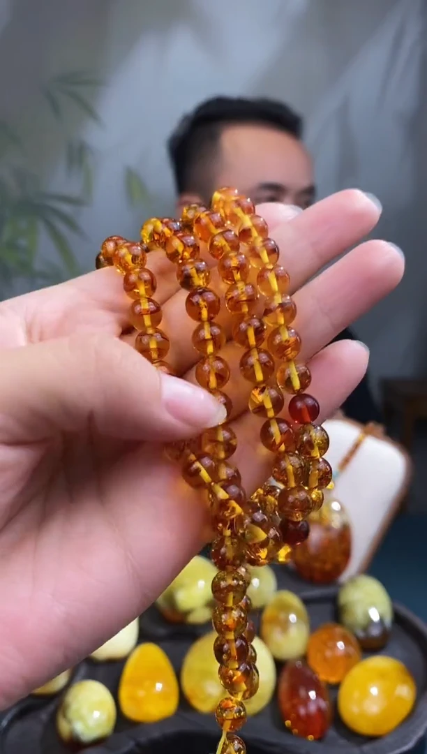 裸石琥珀未镶嵌8m+基地发货 一物一证 顺丰包邮