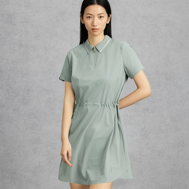 【新品】RAPIDO雳霹道2025年春季女士POLO领收腰连衣裙CP5171E04