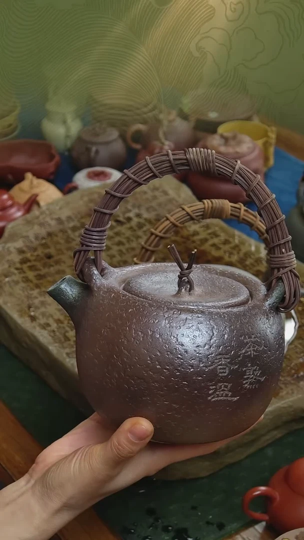 紫砂张月《柴烧紫砂壶》