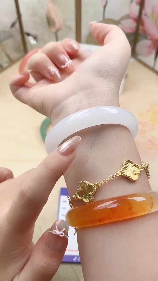 石英质玉手镯未镶嵌X170微色差60.3mm