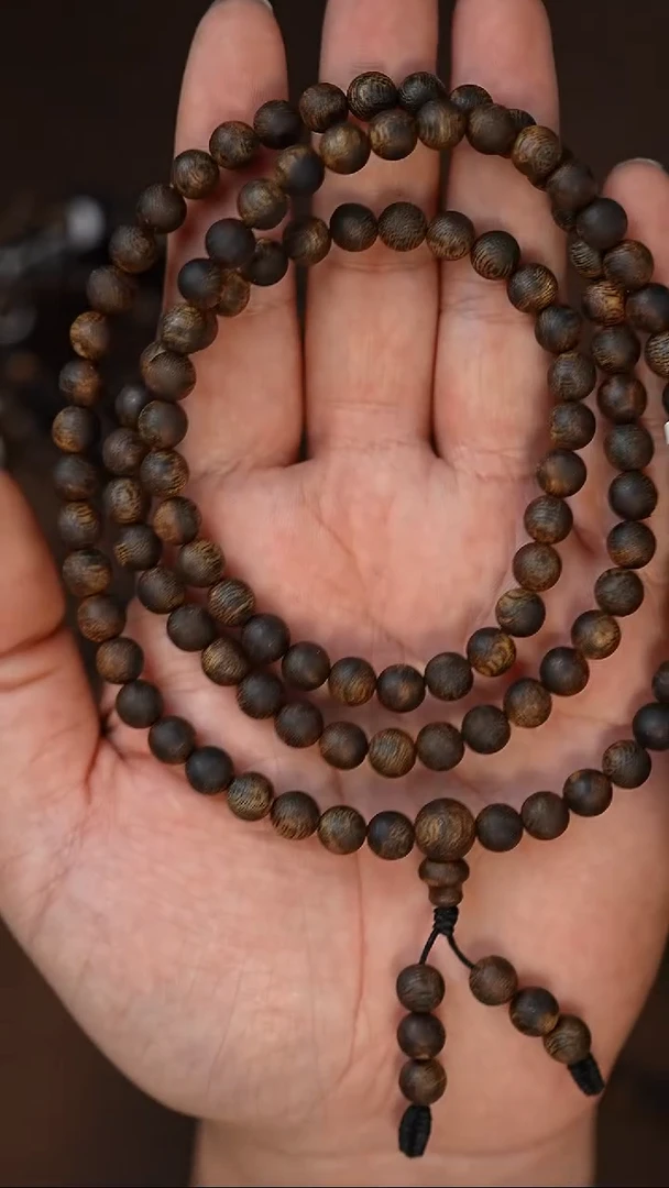 沉香手串国香奇楠7mm21克+奇楠圆珠多圈多样性发其一