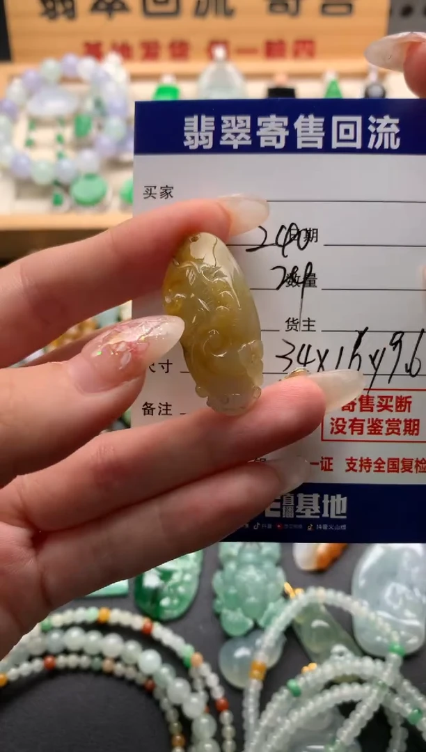 翡翠未镶嵌颈饰10137286