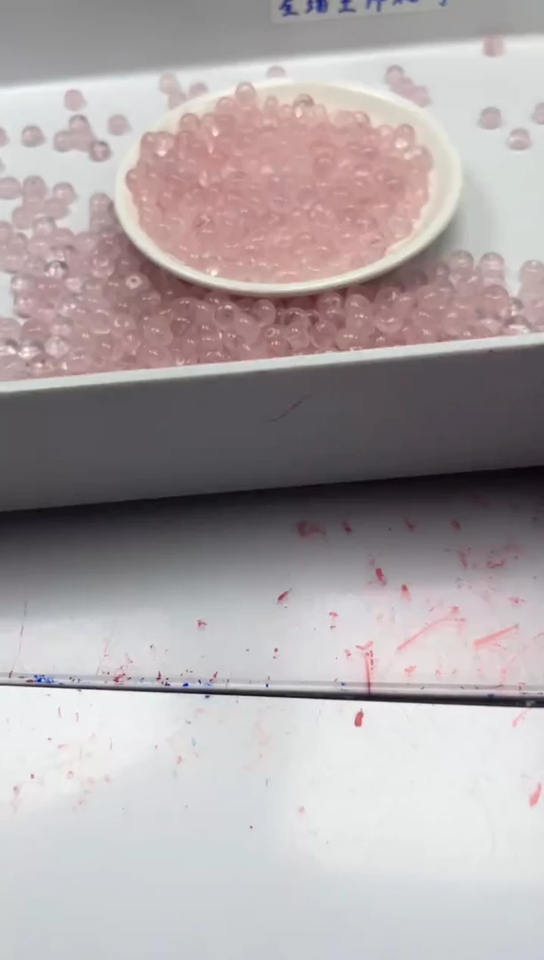 未镶嵌颈饰水晶w2375粉水晶算盘8*4mm*30颗