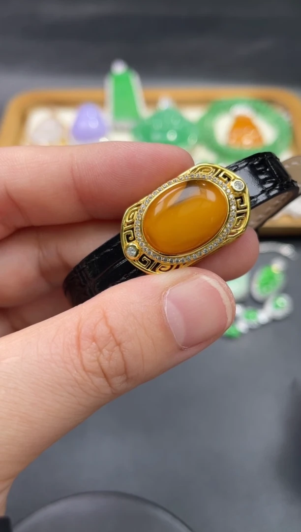 【闪购商品】蜜蜡裸石银S925镶嵌60..........