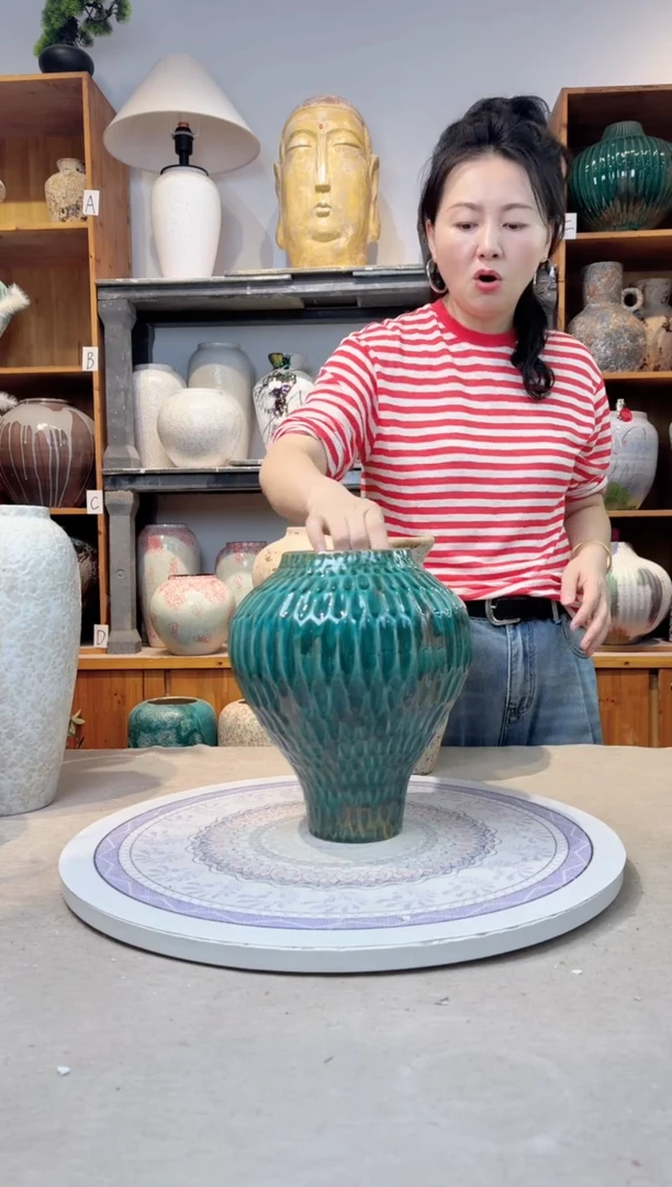 瓶孤品 手工 精品陶瓷花瓶  a258