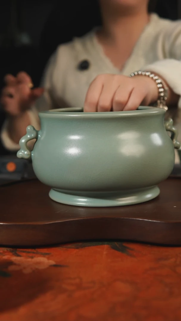 杯子瓷夜*汝州原产地原矿仿古老釉q