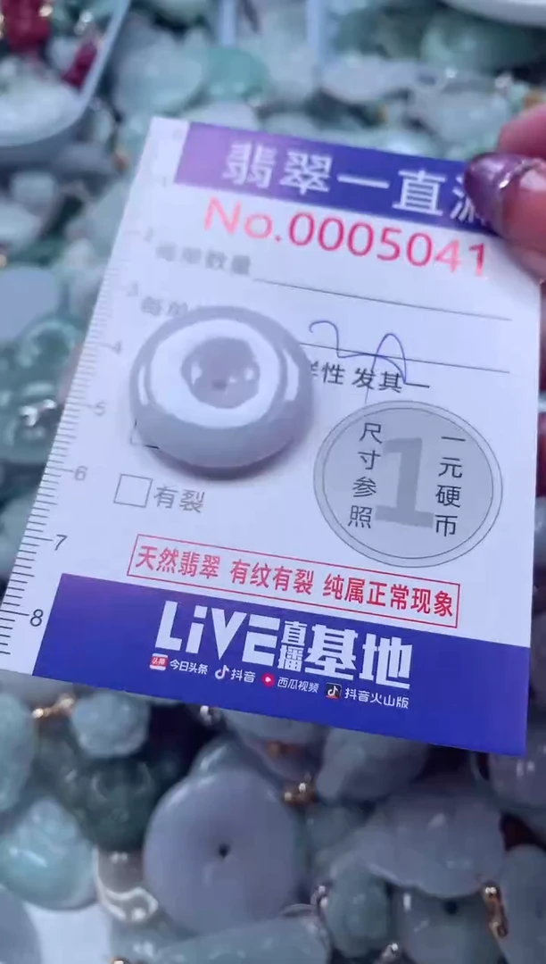 翡翠未镶嵌吊坠(不含链)5041