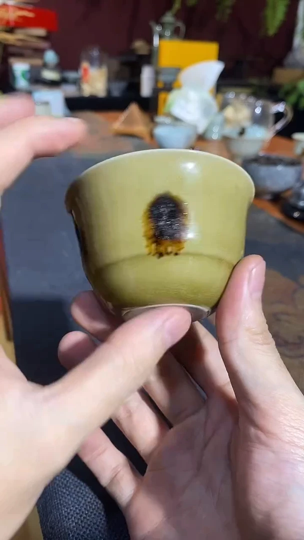 【山隐青瓷】龙窑柴烧杯子 微瑕