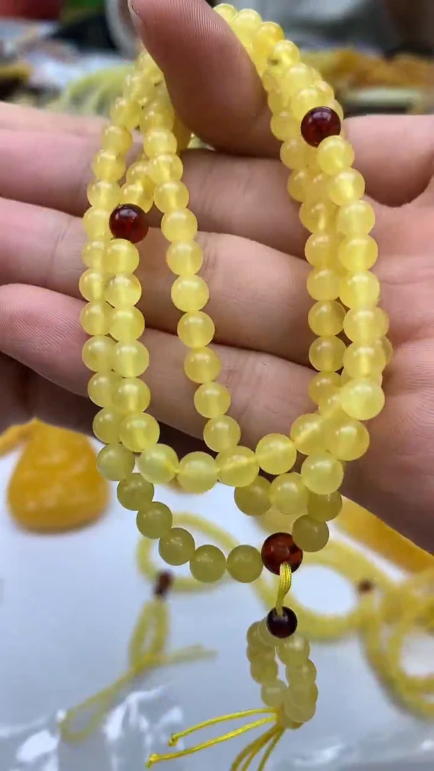 裸石蜜蜡未镶嵌链子多样性发其一