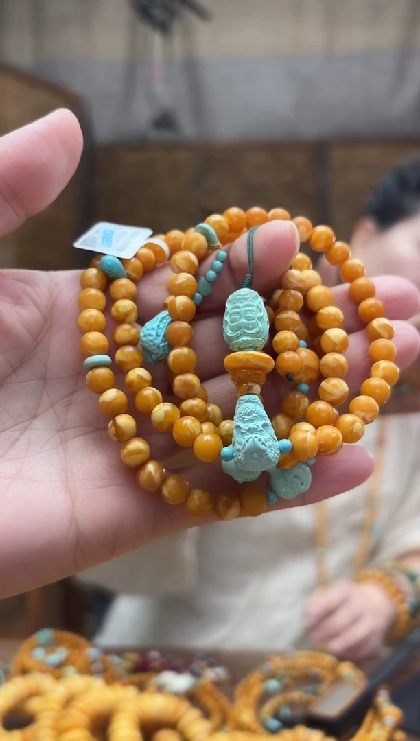 裸石蜜蜡未镶嵌项链