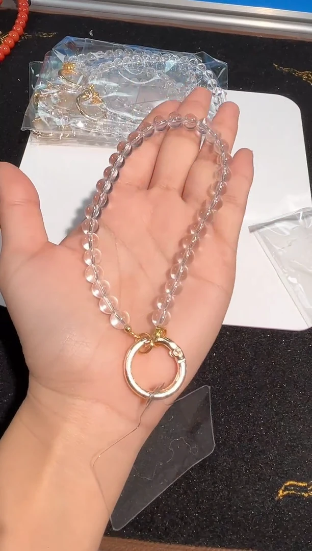 【闪购商品】水晶手链未镶嵌白水晶手机挂