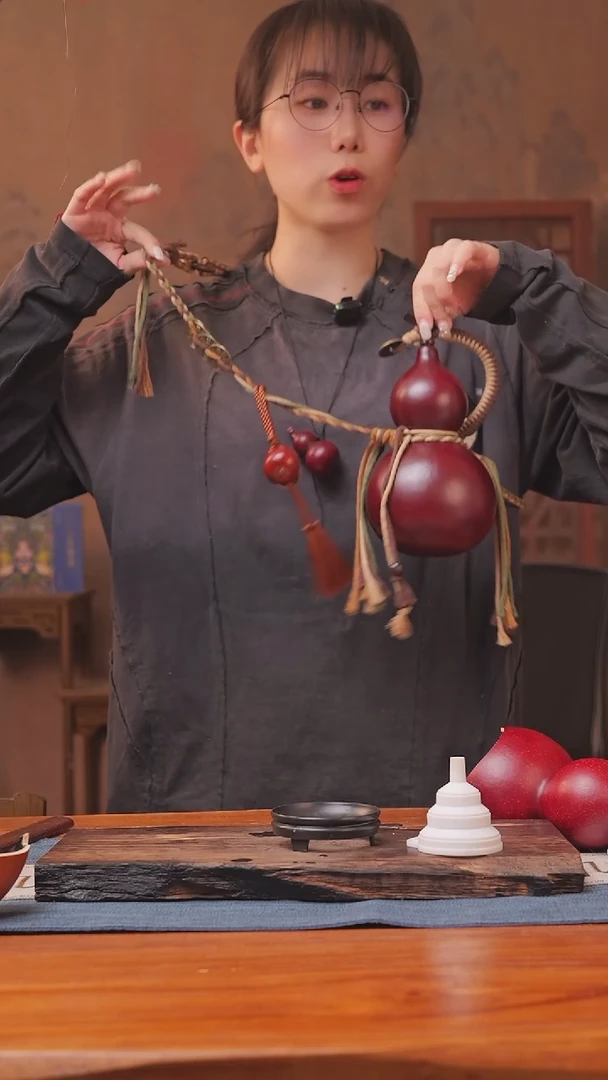 1074号链接精品大漆葫芦现货现发[一物一拍]（500-600ml）