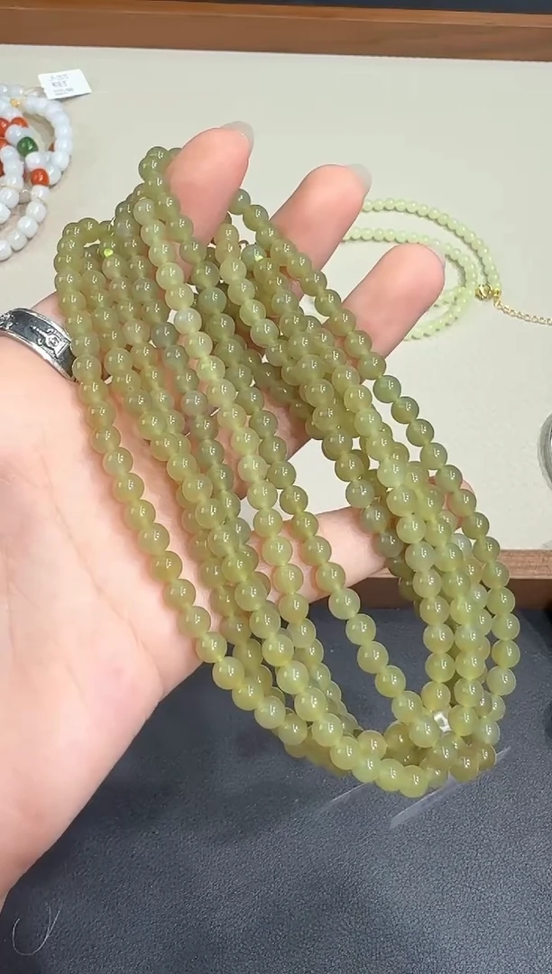 【闪购商品】和田玉银S925镶嵌珠串X0313-693-556多样性一件