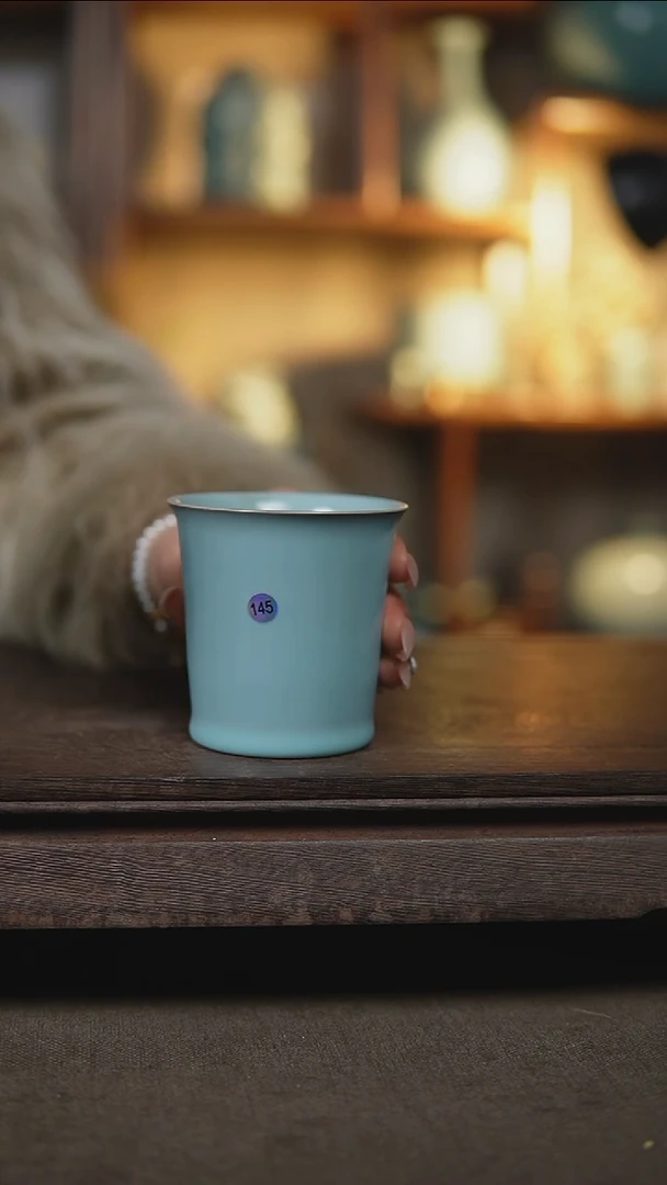 【闪购商品】杯仿古宋臻釉可乐杯大瑕145