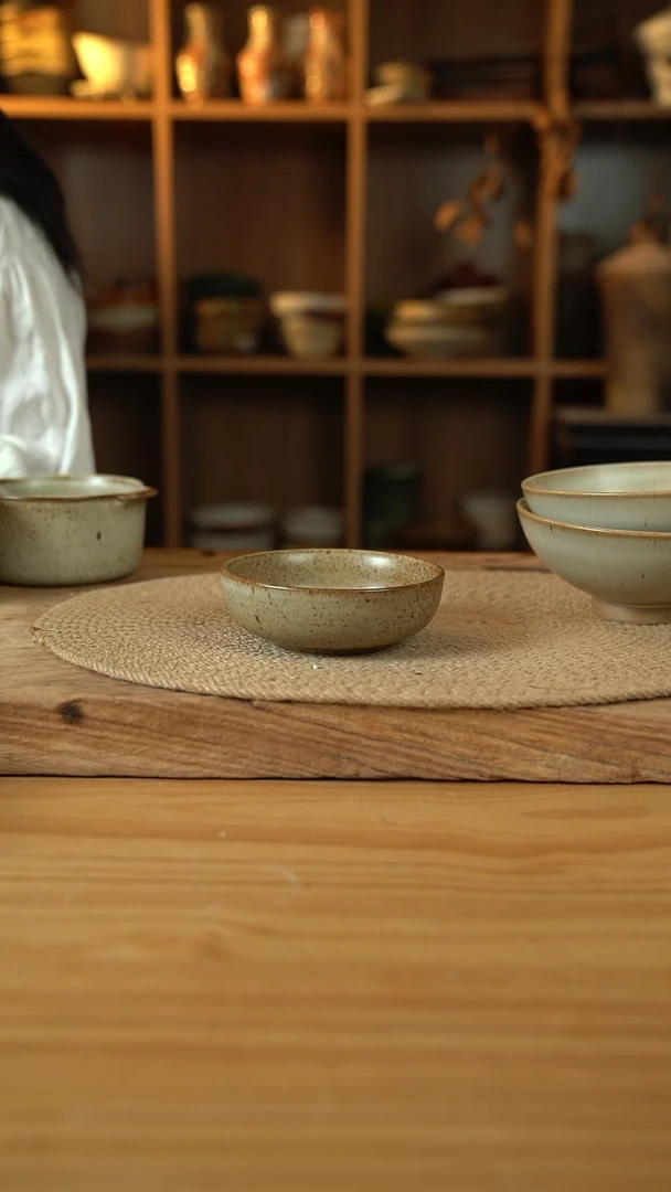 奶奶系列的大号蘸料碟1个
