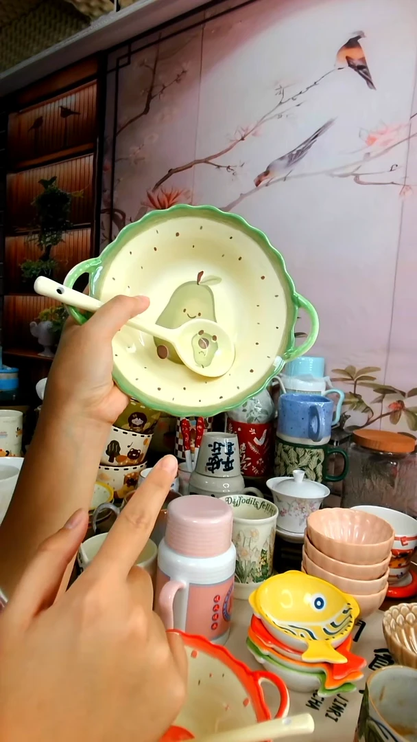 ?**?【茶瓷物语闪购链接】牛油果+苹果碗