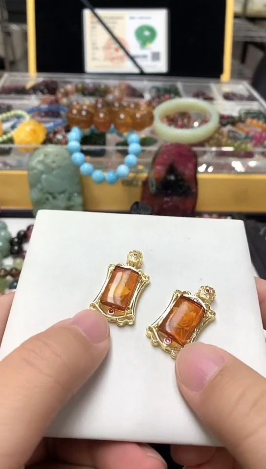 琥珀颈饰未镶嵌手链36