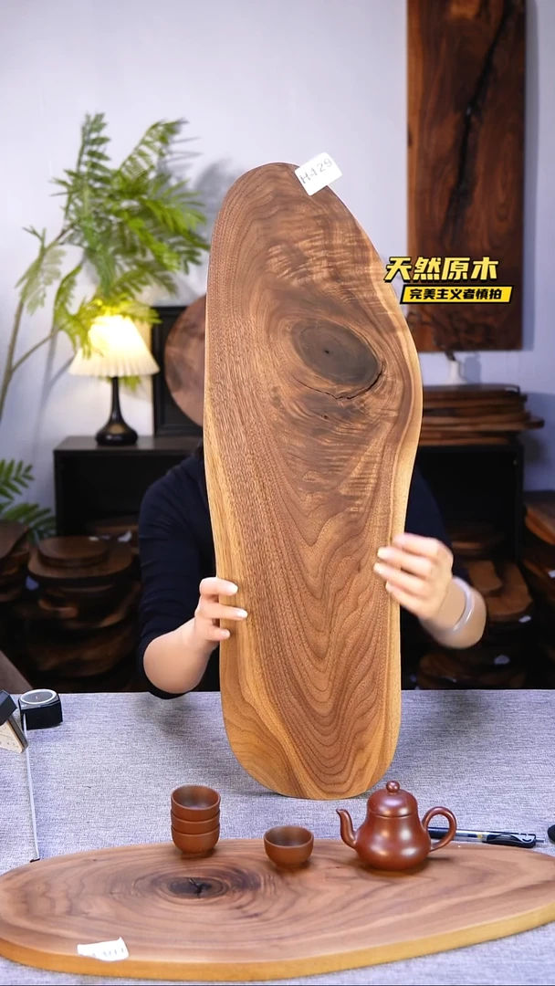 木北美黑胡桃原木.干裂疤结不属于商品质量问题完美主义者慎拍