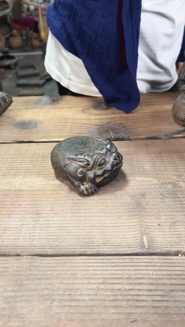 陶土【火山泥】猪头金蟾