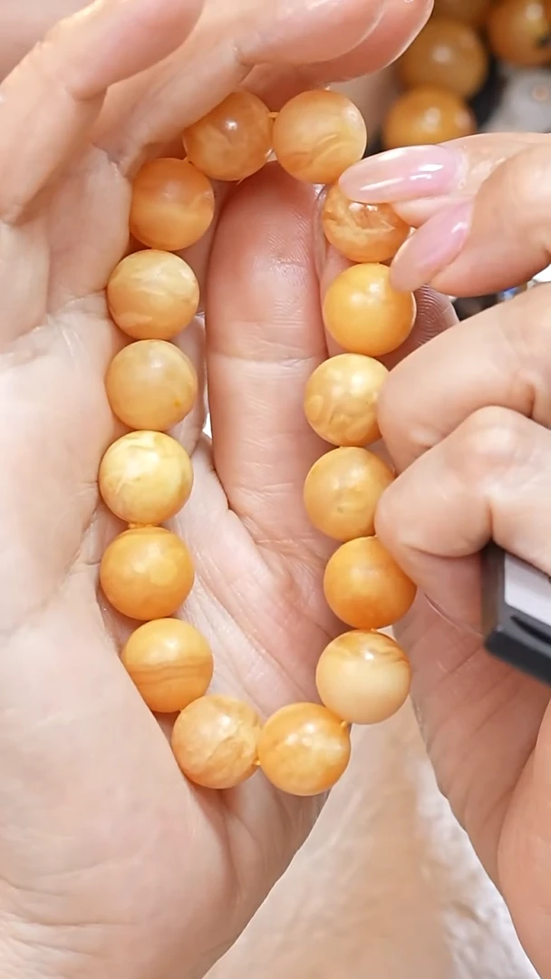 蜜蜡颈饰未镶嵌4537天然蜜蜡珠宝奇石云端妖孽全部保真