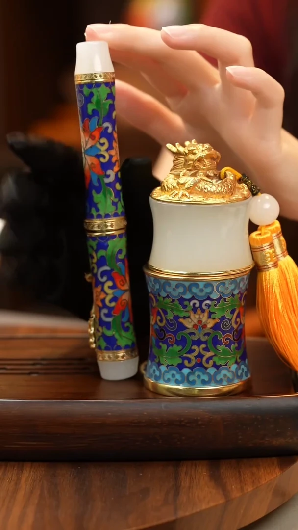 景泰蓝大师作品 两件套