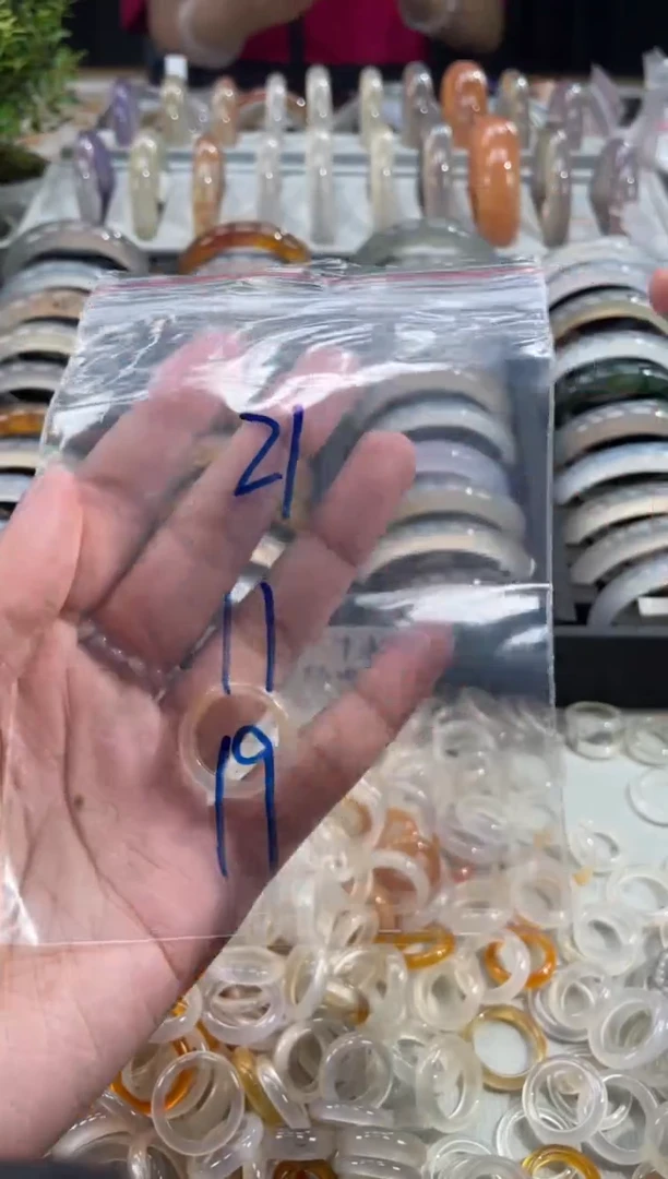 玛瑙/玉髓戒指未镶嵌21