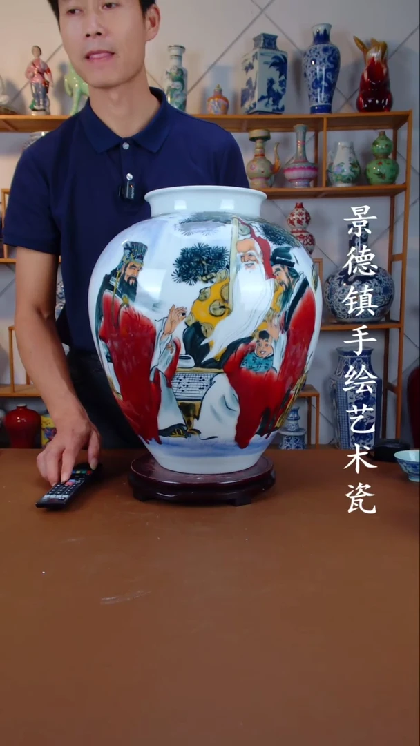 瓶景德镇手工手绘陶瓷摆件73