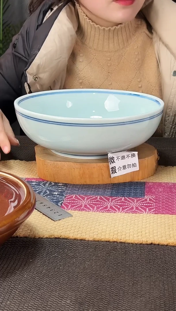 【闪购商品】碗微瑕福利双线10寸罗汉碗