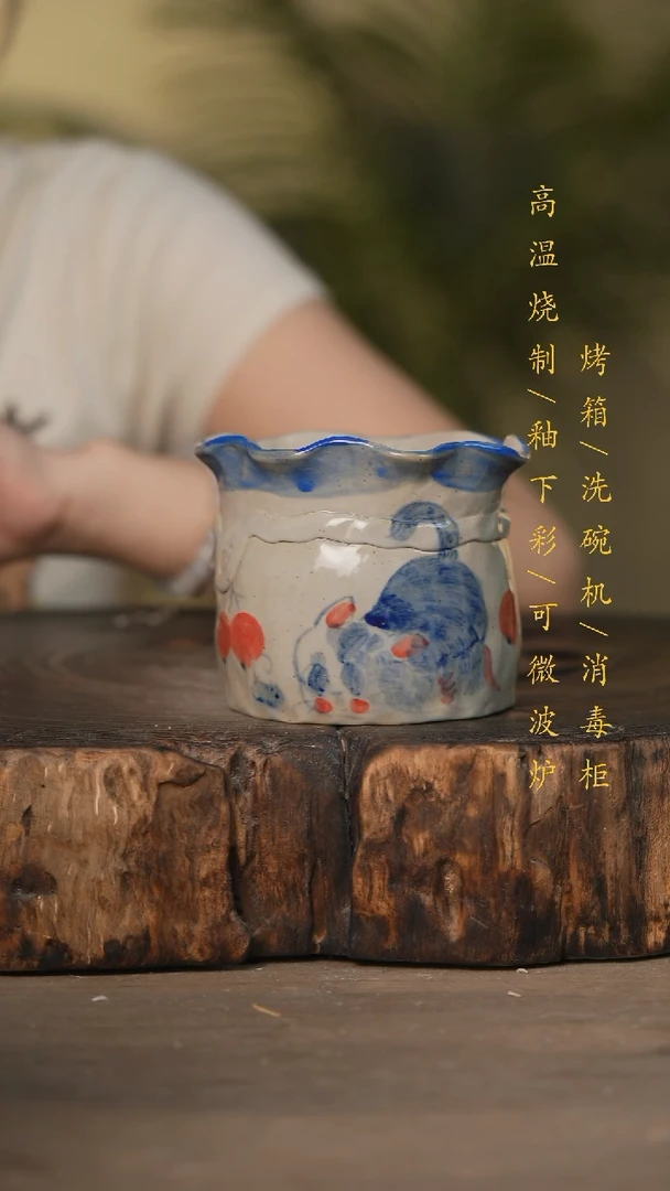 瓷片景德镇高温釉下彩可微波烤箱洗碗机