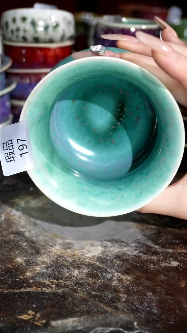 摆件精品窑变钧瓷茶器