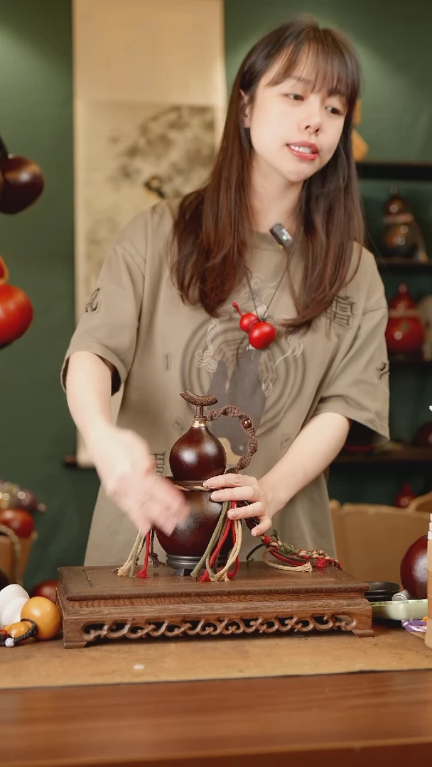 211号精品天然大漆酒葫芦一物一拍~