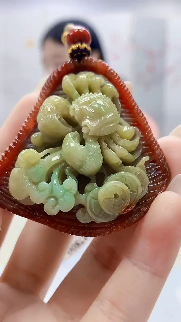 未镶嵌定制翡翠4812ty-毛货挂件43